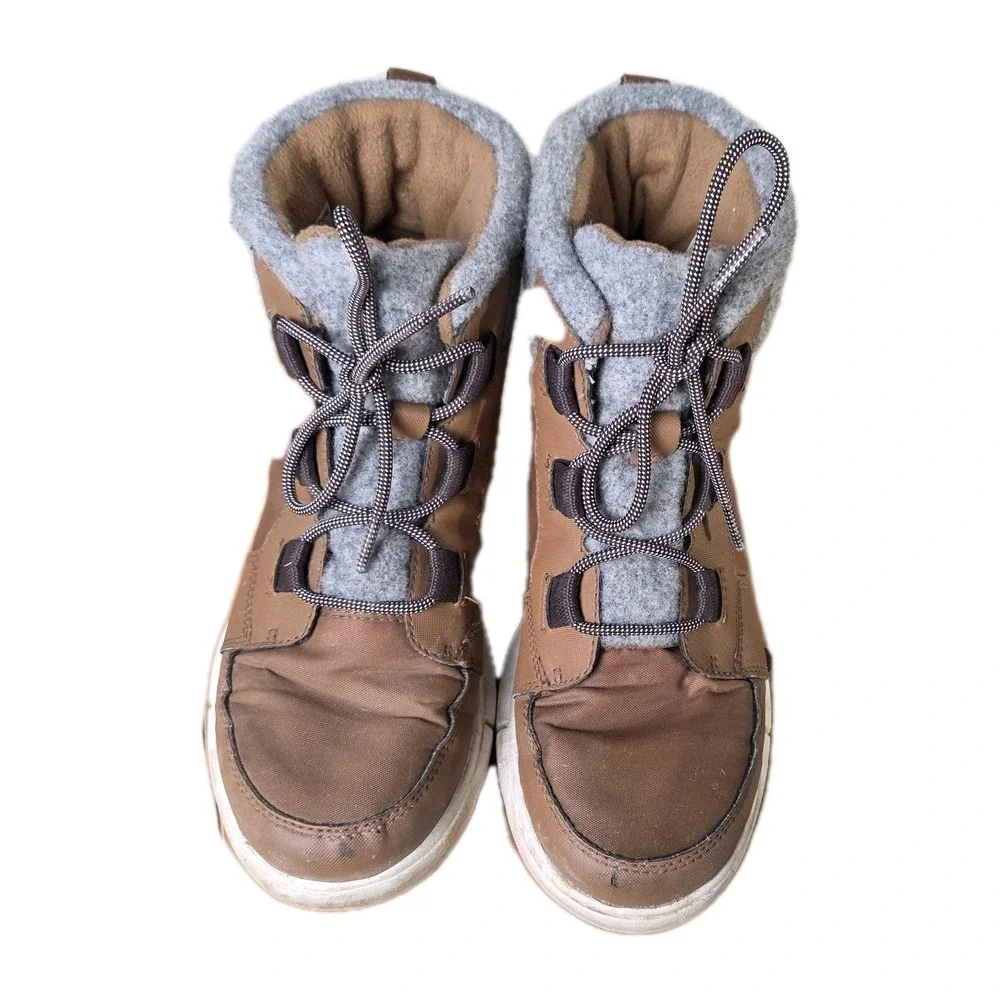 Sorel Explorer Li Carnival Felt Lined Lace Boots Womens Size 9 Outdoor Warm Snow
